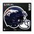 Adesivo All Surface Capacete NFL Denver Broncos - Imagem 1