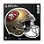 Adesivo All Surface Capacete NFL San Francisco 49ers - Imagem 1