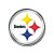 Auto Emblema Acrílico/Metal Pittsburgh Steelers NFL - Imagem 1