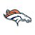 Auto Emblema Acrílico/Metal Denver Broncos NFL - Imagem 1