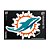 Imã Magnético Vinil 7x12cm Miami Dolphins NFL - Imagem 1