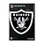 Imã Magnético Vinil 7x12cm Oakland Raiders NFL - Imagem 1