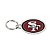 Chaveiro Premium Acrílico San Francisco 49ers NFL - Imagem 1