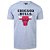 Camiseta Chicago Bulls Big Logo Cinza - NBA - Imagem 1