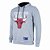 Casaco Moletom Chicago Bulls Canguru Logo Cinza - NBA - Imagem 3