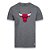 Camiseta Chicago Bulls Vinil Cinza Escuro - NBA - Imagem 1