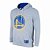 Casaco Moletom Golden State Warriors Canguru Logo Cinza - NBA - Imagem 3