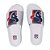 Chinelo Slide NFL Houston Texans Branco e Azul - Imagem 1