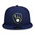 Boné Milwaukee Brewers 5950 Game Cap Fechado Azul - New Era - Imagem 3