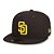 Boné New Era Fechado 5950 San Diego Padres Game Cap Marrom - Imagem 1