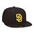 Boné New Era Fechado 5950 San Diego Padres Game Cap Marrom - Imagem 4