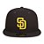 Boné New Era Fechado 5950 San Diego Padres Game Cap Marrom - Imagem 3