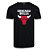 Camiseta New Era Chicago Bulls Basic Logo NBA Preto - Imagem 1