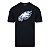 Camiseta New Era Philadelphia Eagles Logo Time NFL Preto - Imagem 1