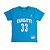 Camiseta M&N Charlotte Hornets NBA 33 Alonzo Mourning Azul - Imagem 1