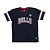 Camiseta NBA Chicago Bulls Estampada Script Preto Vermelho - Imagem 1