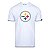 Camiseta New Era Pittsburgh Steelers Logo Time NFL Branco - Imagem 1