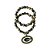 Pulseira Green Bay Packers NFL Dupla C/ Pingente Metálico - Imagem 1