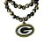 Pulseira Green Bay Packers NFL Dupla C/ Pingente Metálico - Imagem 2