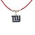 Colar New York Giants NFL Vermelho C/ Pingente Metálico - Imagem 2