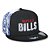 Boné New Era Buffalo Bills 950 Draft Font Aba Reta Preto - Imagem 4