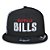 Boné New Era Buffalo Bills 950 Draft Font Aba Reta Preto - Imagem 3