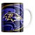 Caneca NFL BALTIMORE RAVENS de Porcelana 325ml - Imagem 1