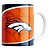 Caneca NFL Denver Broncos de Porcelana 325ml - Imagem 1
