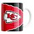 Caneca NFL Kansas City Chiefs de Porcelana 325ml - Imagem 1