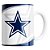 Caneca NFL Dallas Cowboys de Porcelana 325ml - Imagem 1