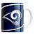 Caneca NFL Los Angeles Rams de Porcelana 325ml - Imagem 1