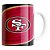 Caneca NFL San Francisco 49ers de Porcelana 325ml - Imagem 1