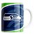 Caneca NFL Seattle Seahawks de Porcelana 325ml - Imagem 1