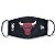 Máscara New Era Chicago Bulls NBA Logoman Lavável Preto - Imagem 2