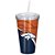 Copo Com Canudo Luxo NFL Denver Broncos - Imagem 1