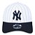 Boné New Era New York Yankees 940 Pinstripe Aba Curva Branco - Imagem 3