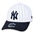 Boné New Era New York Yankees 940 Pinstripe Aba Curva Branco - Imagem 1