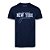 Camiseta New Era New York Yankees MLB Handwriting Azul - Imagem 1