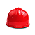 Miniatura de capacete de obra vermelho - Imagem 2