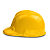 Miniatura de capacete de obra amarelo - Imagem 3