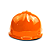 Miniatura de capacete de obra laranja - Imagem 4