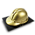 Miniatura de capacete de obra dourado - Imagem 1