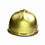 Miniatura de capacete de obra dourado - Imagem 4
