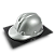Miniatura de capacete de obra prata - Imagem 1