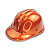 Miniatura de capacete de obra bronze - Imagem 1