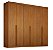 Guarda Roupa 6 Portas Valverde Florianopolis 8 Gavetas Cinamomo - Imagem 1
