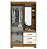 Guarda Roupa 2 Portas B64 03 Gavetas Nature Off White - Imagem 2