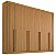 Guarda Roupa 8 Portas Dedoro Daymond Cinamomo Rapido - Imagem 1