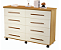 Cômoda Jade 8 Gavetas Mel Pérola - Imagem 1