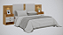 Cabeceira Cama Box Casal Rubi Cinamomo Off 1.40m a 1.60m - Imagem 1